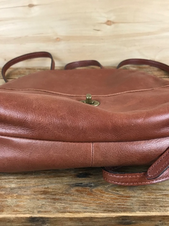 Vintage Margot New York Soft Brown Leather Backpack Purse EUC main image 4